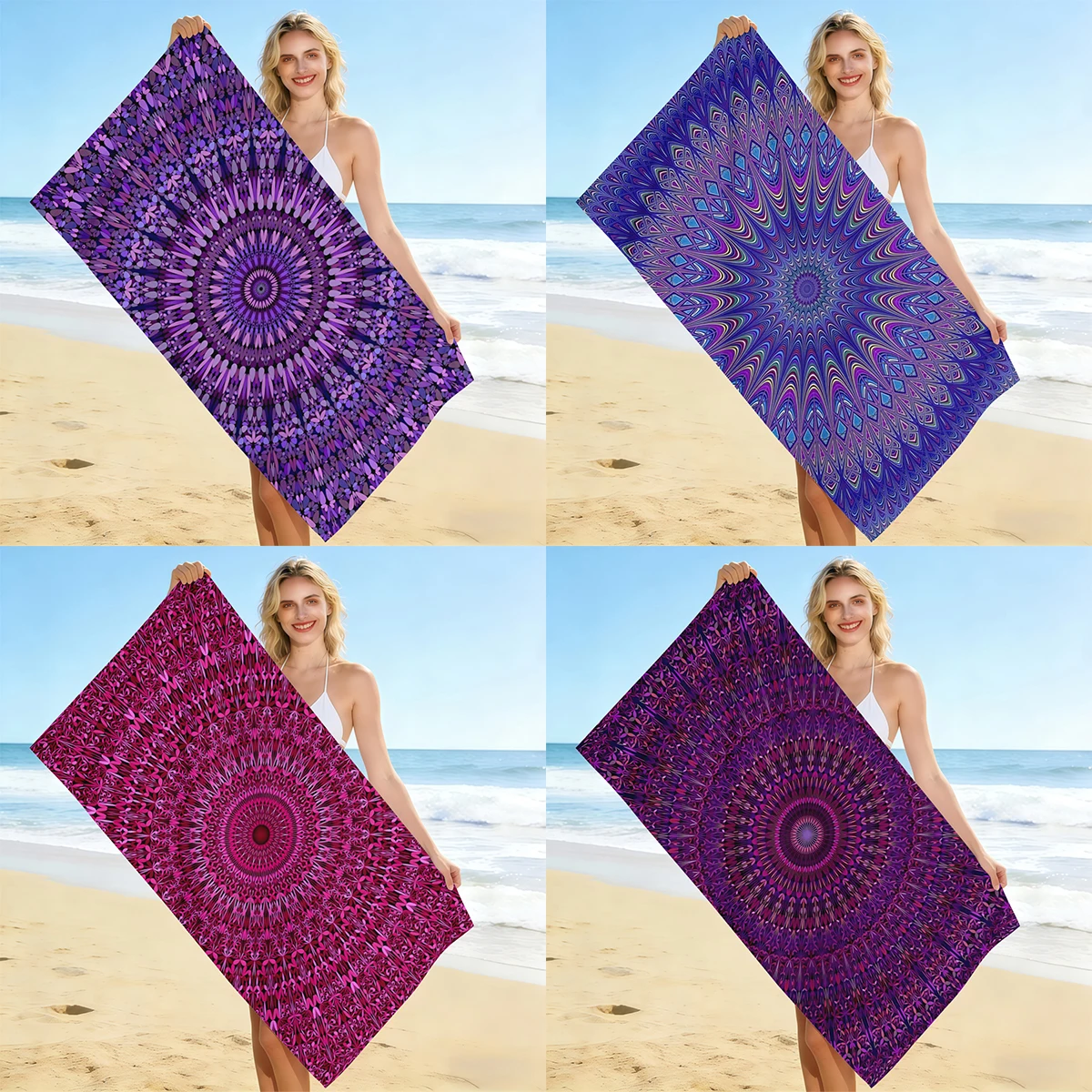 1pc Mandala themed printed beach towel, absorbent and quick drying towel, ultra-fine fiber swimming towel (single-sided printed)
1pc Mandala themed printed beach towel, absorbent and quick drying towel, ultra-fine fiber swimming towel (single-sided printed)