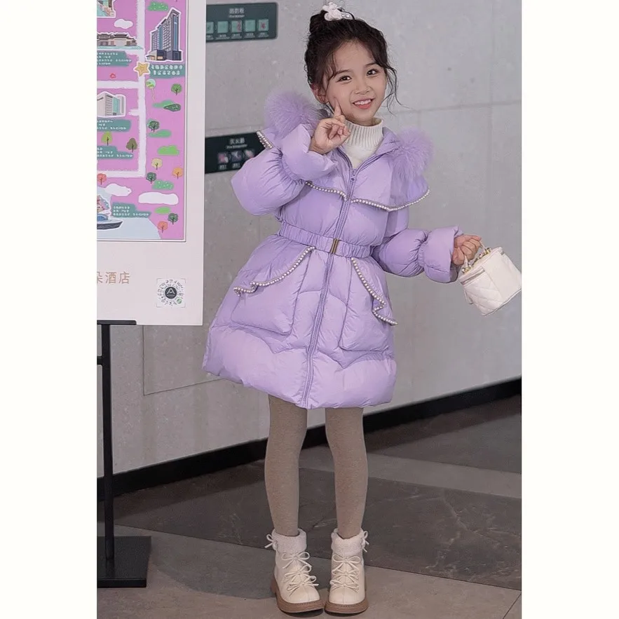 2025 New Girls' Mid To Long Down Cotton Jacket with Hood Big Fur Collar Casual Cotton Jacket Cotton Coat Jacket
2025 New Girls' Mid To Long Down Cotton Jacket with Hood Big Fur Collar Casual Cotton Jacket Cotton Coat Jacket