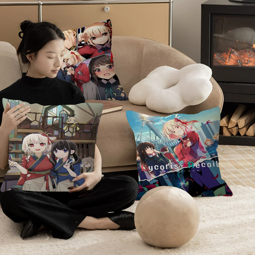 TV Anime L-Lycoris R-Recoil Pillowcase Toon Gift Cushion Cover Bedroom Home Sofa Chair Seat Decor Pillow Case
TV Anime L-Lycoris R-Recoil Pillowcase Toon Gift Cushion Cover Bedroom Home Sofa Chair Seat Decor Pillow Case