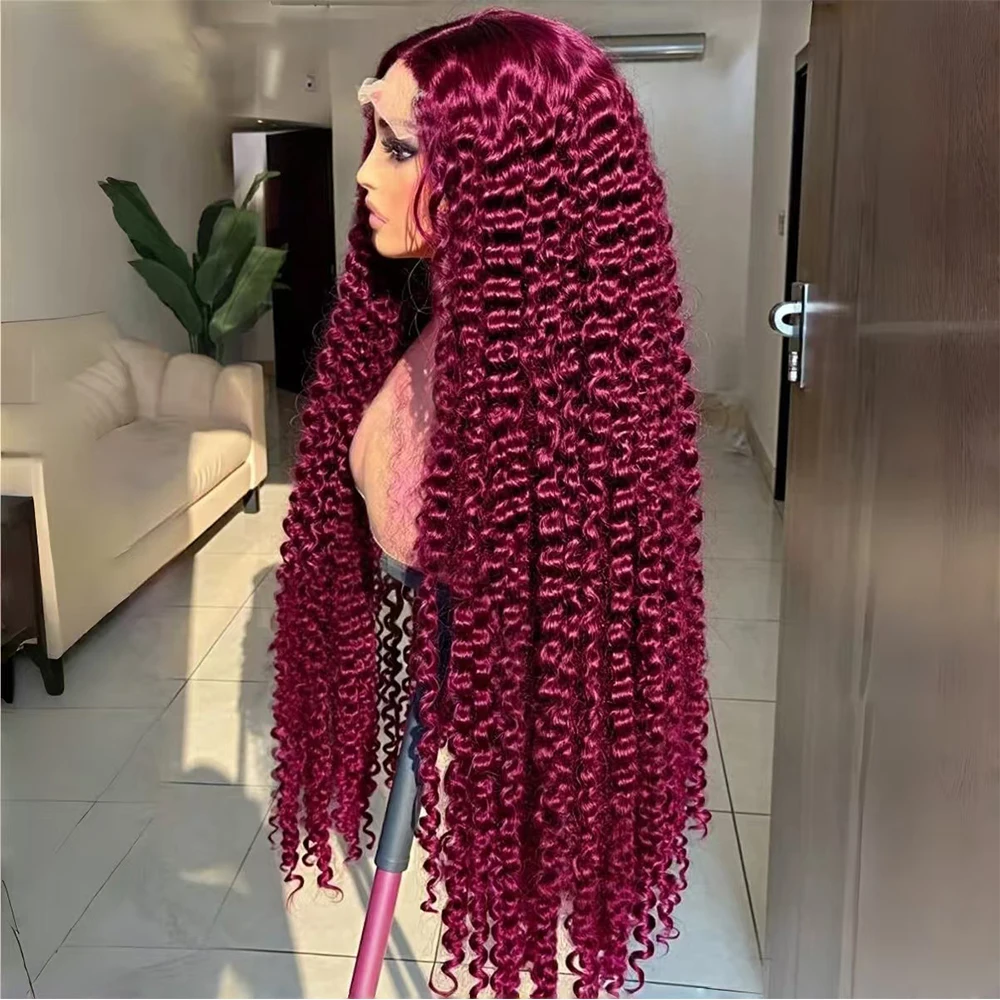 4x4 Lace Front 99j Burgundy Lace Front Wigs Human Hair Deep Wave Wigs Human Hair Pre Plucked 250% Density HD Transparent
4x4 Lace Front 99j Burgundy Lace Front Wigs Human Hair Deep Wave Wigs Human Hair Pre Plucked 250% Density HD Transparent