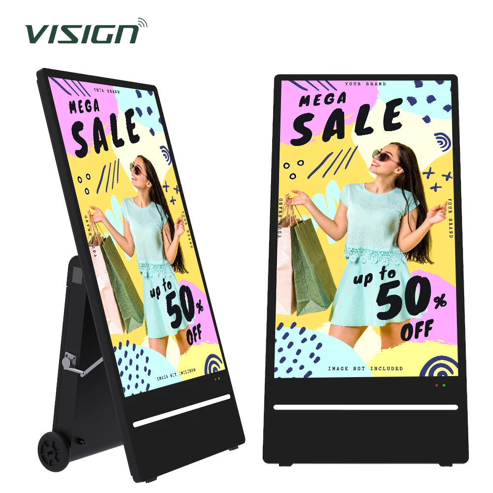 43 Inch Portable Outdoor Digital Signage Battery Powered LCD Advertising Display IP65 Waterproof High Brightness Movable Kiosk
43 Inch Portable Outdoor Digital Signage Battery Powered LCD Advertising Display IP65 Waterproof High Brightness Movable Kiosk