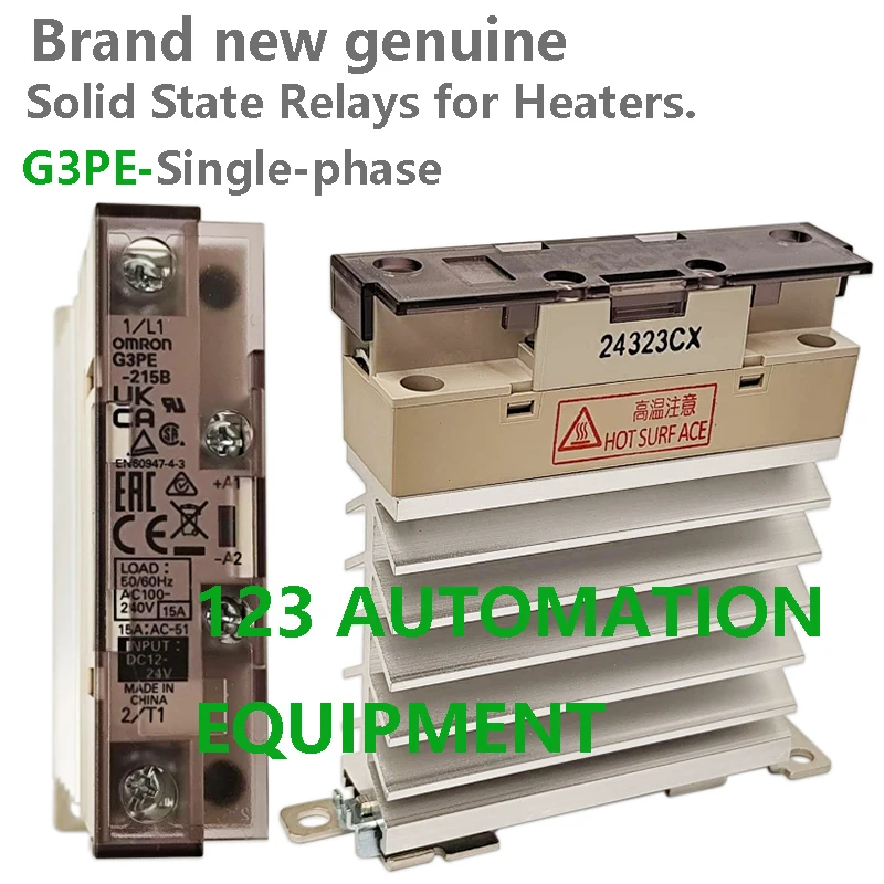 Authentic New Omron G3PE-215B 215B 515B 515B Solid State Relays for Heaters DC12-24V (Single-phase)
Authentic New Omron G3PE-215B 215B 515B 515B Solid State Relays for Heaters DC12-24V (Single-phase)
