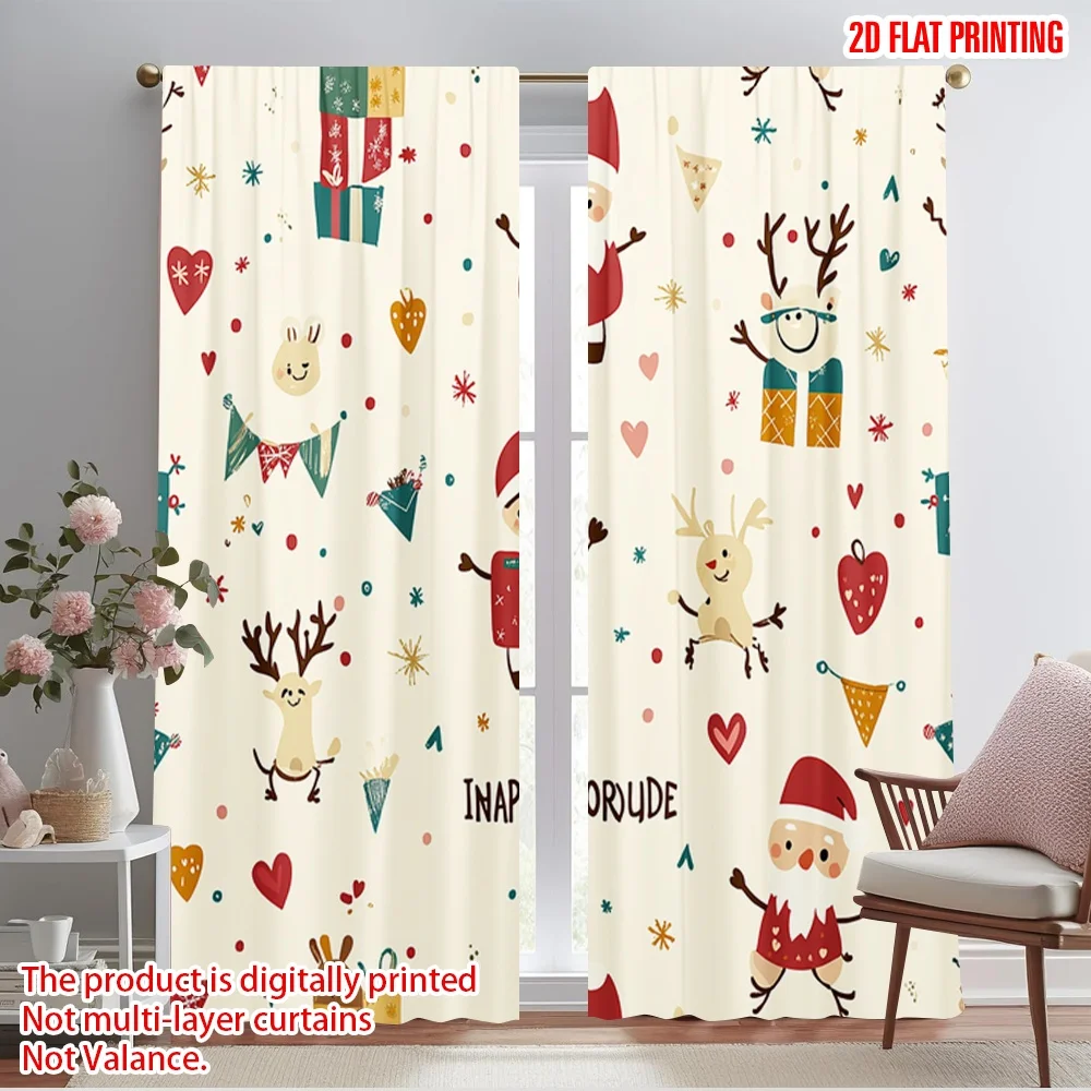 2pcs,2D plane printing Pattern Curtains Christmas character seamless Polyester Fabric (without rod) Home Decor Perfect for
2pcs,2D plane printing Pattern Curtains Christmas character seamless Polyester Fabric (without rod) Home Decor Perfect for