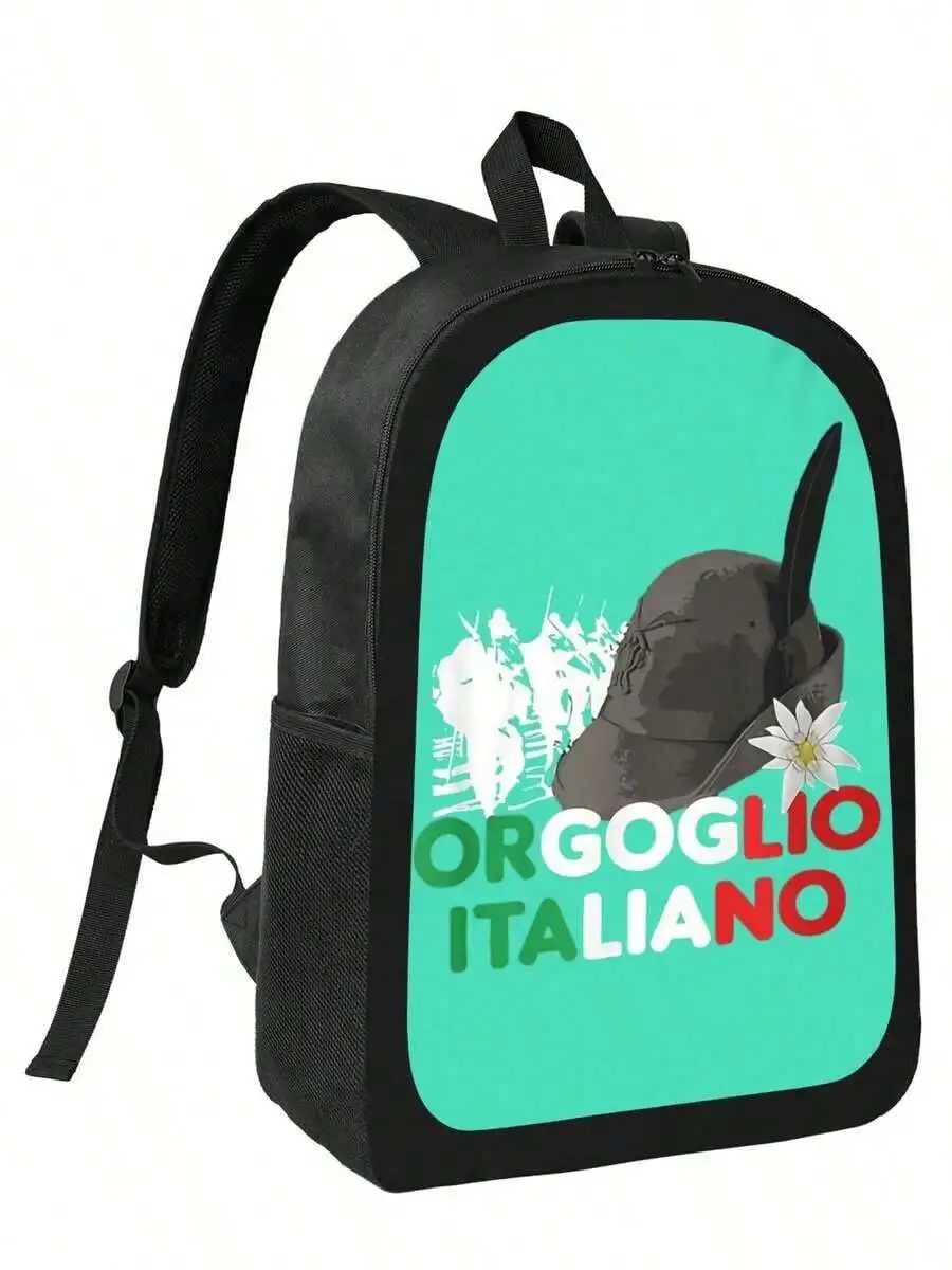 Italian Pride Alpini Design Backpack For School Travel Outdoor Use
Italian Pride Alpini Design Backpack For School Travel Outdoor Use