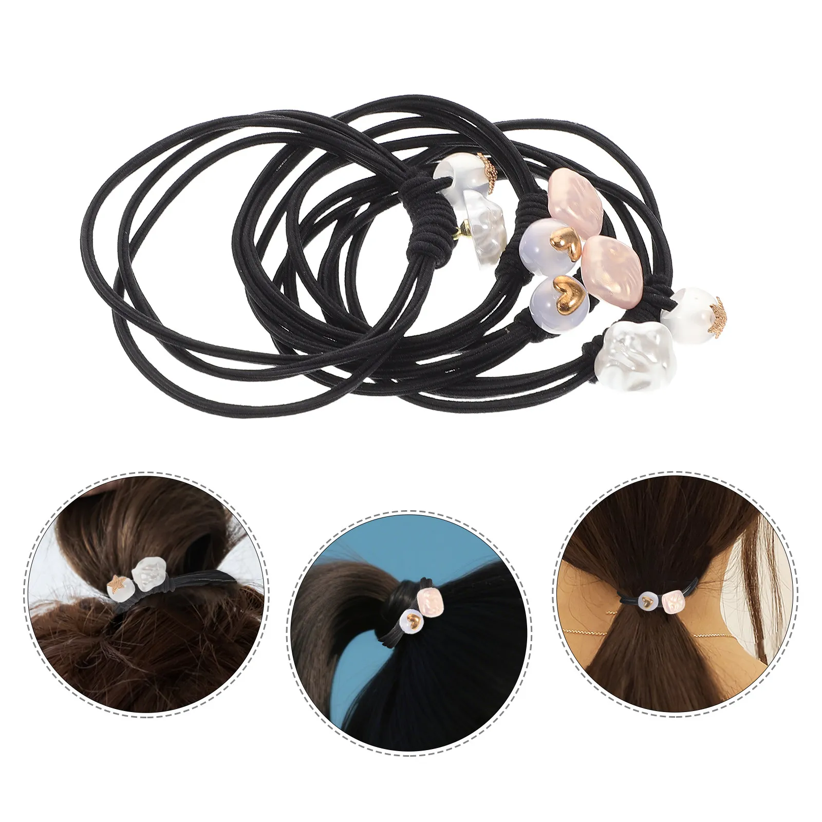 4Pcs Hair Ties Knotted Heart Star High Elasticity Elegant Elastic Bands for Ponytail Braids Girls Hair Tie with Star
4Pcs Hair Ties Knotted Heart Star High Elasticity Elegant Elastic Bands for Ponytail Braids Girls Hair Tie with Star