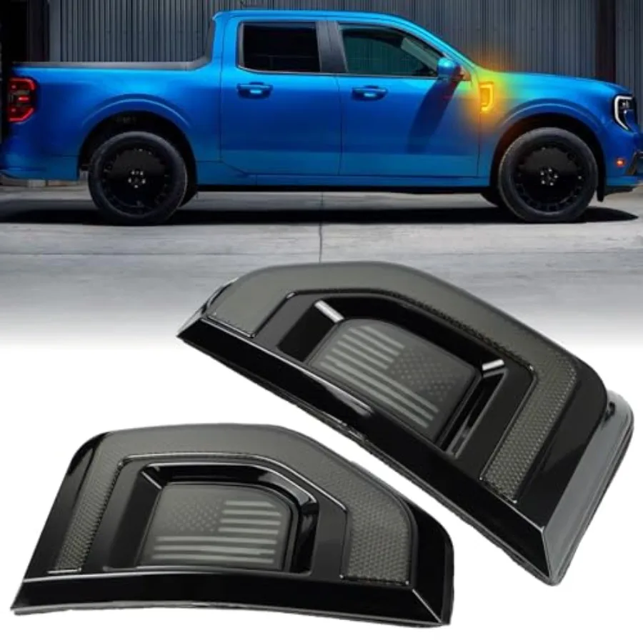 Led Fender Side Marker Lights Assembly 2 Pcs Amber Front Fender Lamp Kit for Ford Maverick 2022-2025 Trucks/Pickup Function as
Led Fender Side Marker Lights Assembly 2 Pcs Amber Front Fender Lamp Kit for Ford Maverick 2022-2025 Trucks/Pickup Function as