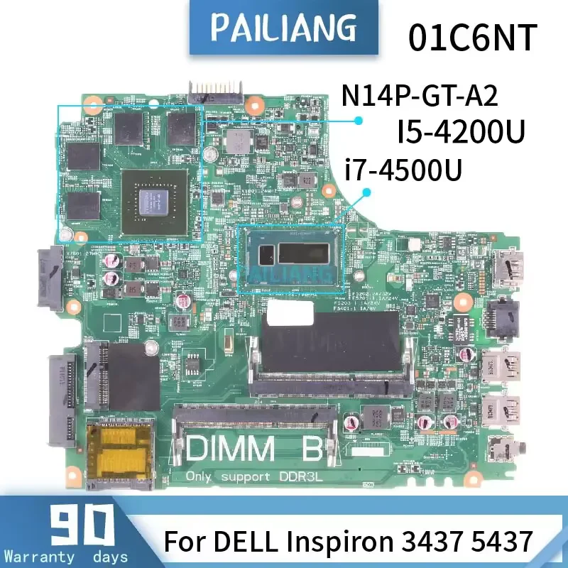 For DELL Inspiron 3437 5437 Laptop Motherboard 12307-2 01C6NT I5-4200U I7-4500U N14P-GT-A2 GT750 2G DDR3 Notebook Mainboard Test
For DELL Inspiron 3437 5437 Laptop Motherboard 12307-2 01C6NT I5-4200U I7-4500U N14P-GT-A2 GT750 2G DDR3 Notebook Mainboard Test
