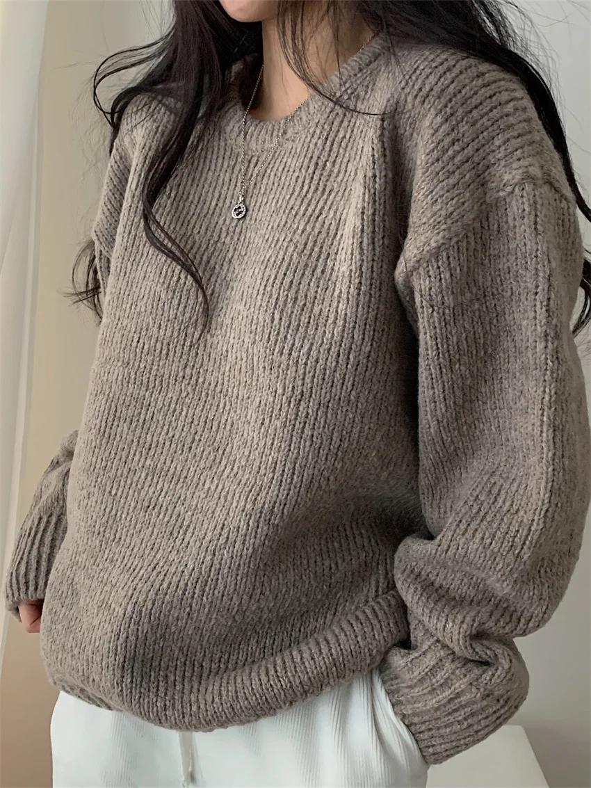 Alien Kitty Loose Thicken Sweaters Winter Minimalist 2023 Knitted Outwear Pullovers Office Lady Lazy Style New Casual Daily
Alien Kitty Loose Thicken Sweaters Winter Minimalist 2023 Knitted Outwear Pullovers Office Lady Lazy Style New Casual Daily