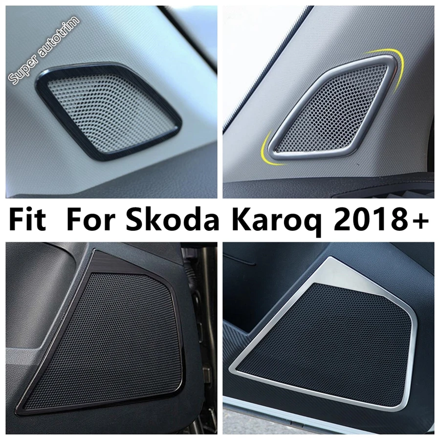 Car Door Audio Speaker / A-pillar Loudspeaker Trim Cover Stainless Steel Accessories Interior Fit For Skoda Karoq 2018 - 2022
Car Door Audio Speaker / A-pillar Loudspeaker Trim Cover Stainless Steel Accessories Interior Fit For Skoda Karoq 2018 - 2022