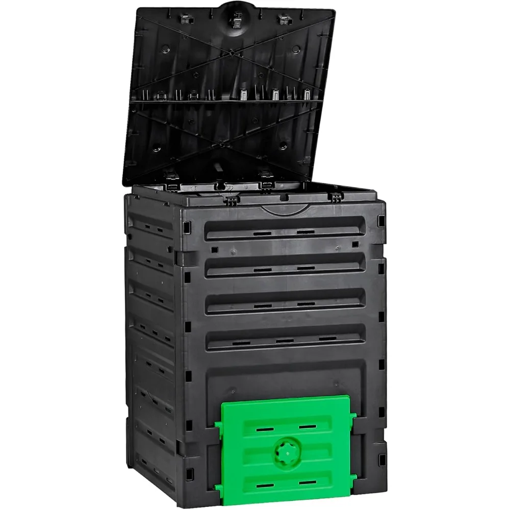 120 Gallon Compost Bin, Outdoor 450 L Garden Composter, Large Capacity BPA Free Material for Fast Creation of Fertile Soil,
120 Gallon Compost Bin, Outdoor 450 L Garden Composter, Large Capacity BPA Free Material for Fast Creation of Fertile Soil,