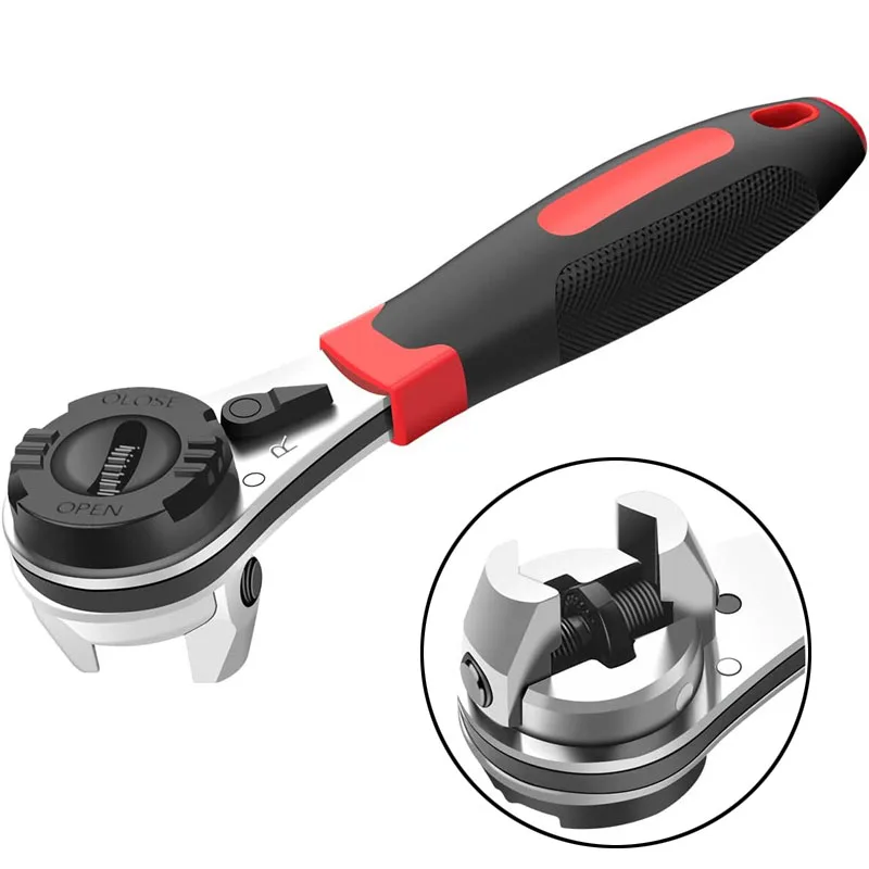 Ratchet Wrench for 6-22mm Screw Universal Adjustable Socket Spanner Wrench Multifunctional Ratchet Wrench with Non-slip Handle
Ratchet Wrench for 6-22mm Screw Universal Adjustable Socket Spanner Wrench Multifunctional Ratchet Wrench with Non-slip Handle