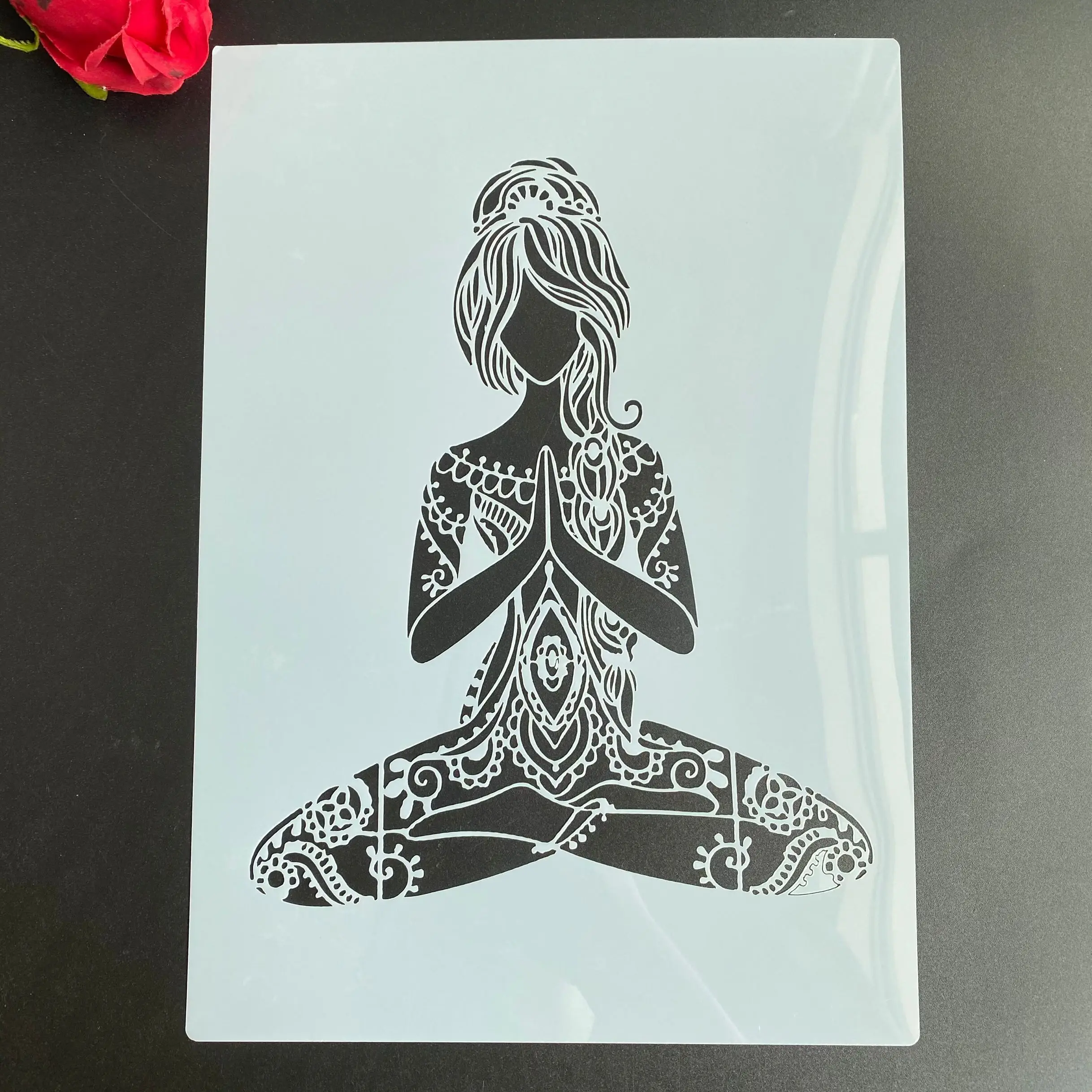 A4 29 *21cm DIY Stencils wall Painting Scrapbook Coloring Embossing Album Decorative Paper Card Template praying girl
A4 29 *21cm DIY Stencils wall Painting Scrapbook Coloring Embossing Album Decorative Paper Card Template praying girl