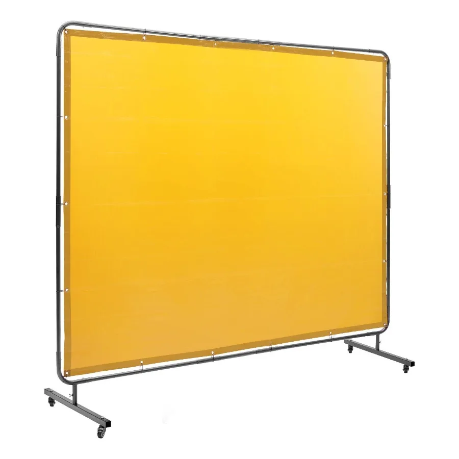 Welding Screen with Frame 6' x 8' Welding Curtain Screen FlameResistant Vinyl Welding Protection Screen on 4 Swivel Wheel 2 Lo
Welding Screen with Frame 6' x 8' Welding Curtain Screen FlameResistant Vinyl Welding Protection Screen on 4 Swivel Wheel 2 Lo