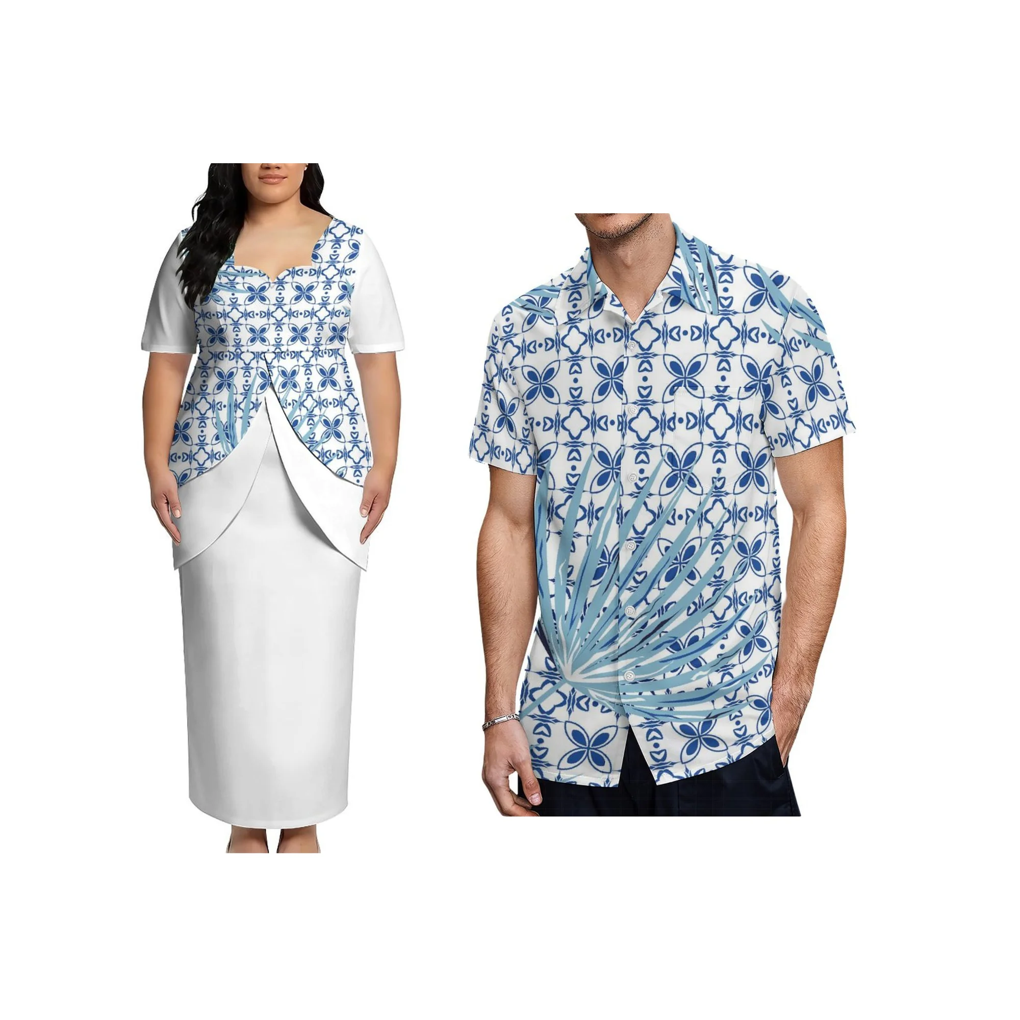 Hot Selling Samoan Tribal Print Puletasi Two Piece Set Sweetheart Neck Short Sleeve Island Women Custom Outfit
Hot Selling Samoan Tribal Print Puletasi Two Piece Set Sweetheart Neck Short Sleeve Island Women Custom Outfit