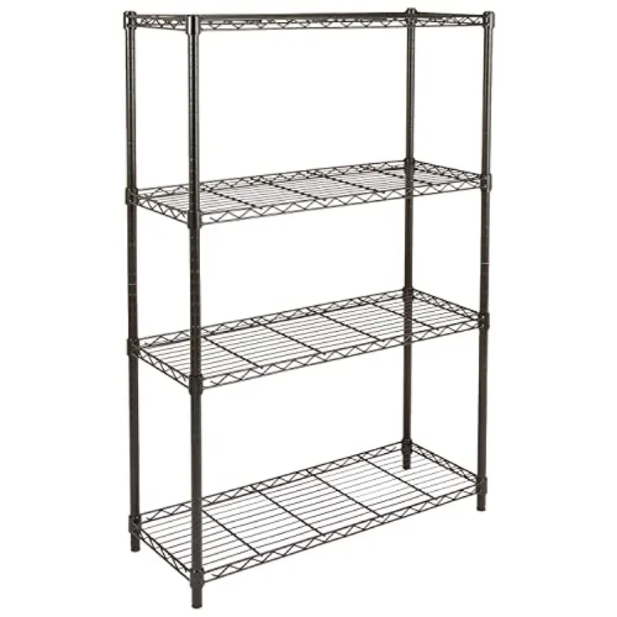 4-Shelf Adjustable Heavy Duty Steel Wire Rack Storage Shelving Sturdy Garage Shelving 350 lbs Capacity Per Shelf Easy No-Tool A
4-Shelf Adjustable Heavy Duty Steel Wire Rack Storage Shelving Sturdy Garage Shelving 350 lbs Capacity Per Shelf Easy No-Tool A