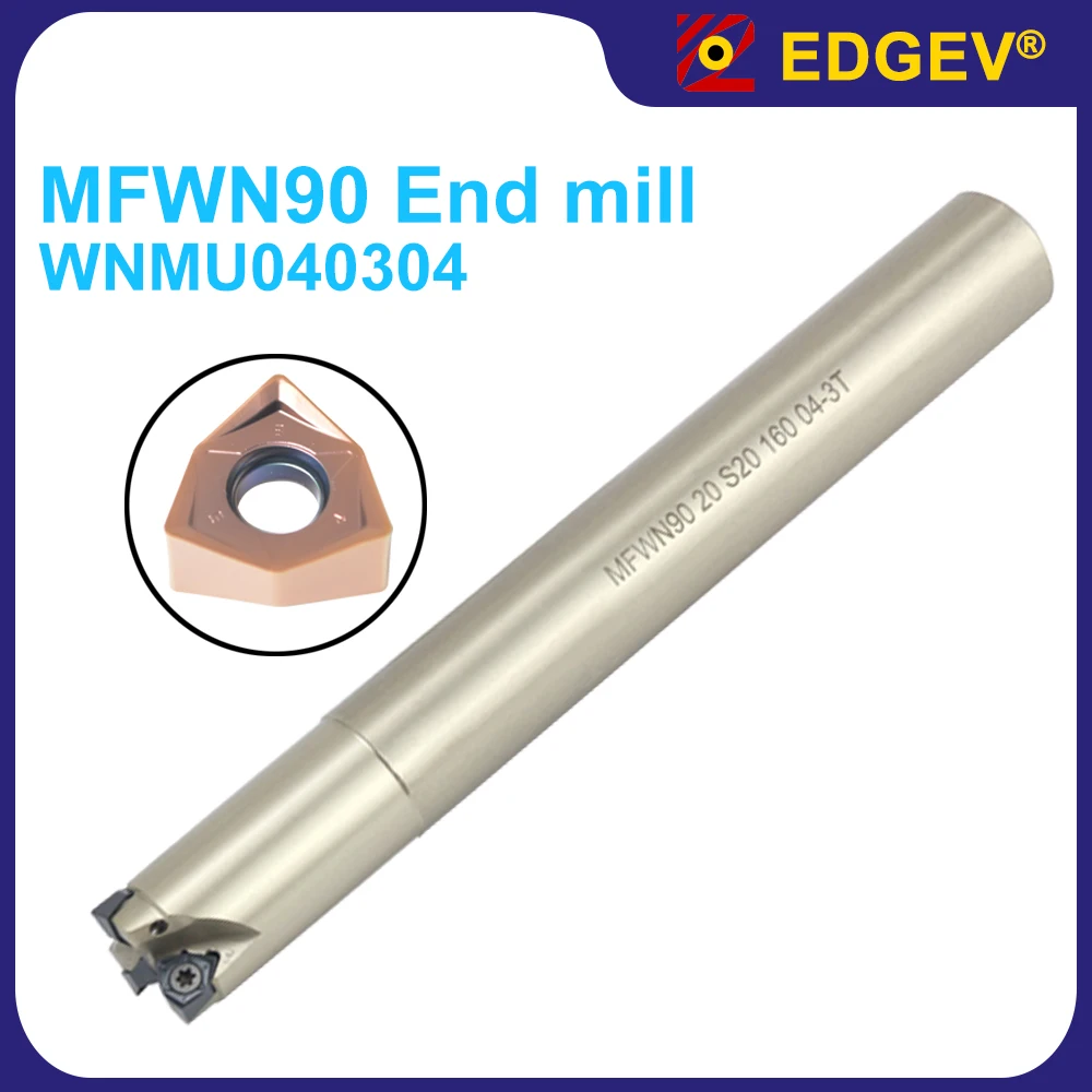 EDGEV MFWN90 Milling Cutter Rod,WNMU WNMU040304 Tool Holder,MFWN 90 Degree Double Sided Hexagonal Heavy Cutting End mill Head
EDGEV MFWN90 Milling Cutter Rod,WNMU WNMU040304 Tool Holder,MFWN 90 Degree Double Sided Hexagonal Heavy Cutting End mill Head