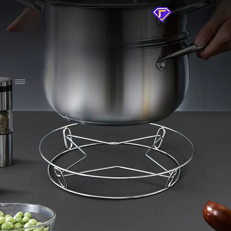 Stainless Steel Kitchen Pot Holder Double Layer Wok Stand Thickened Heat Resistant Pad Anti-Scalding Stand for Cooking Utensils
Stainless Steel Kitchen Pot Holder Double Layer Wok Stand Thickened Heat Resistant Pad Anti-Scalding Stand for Cooking Utensils