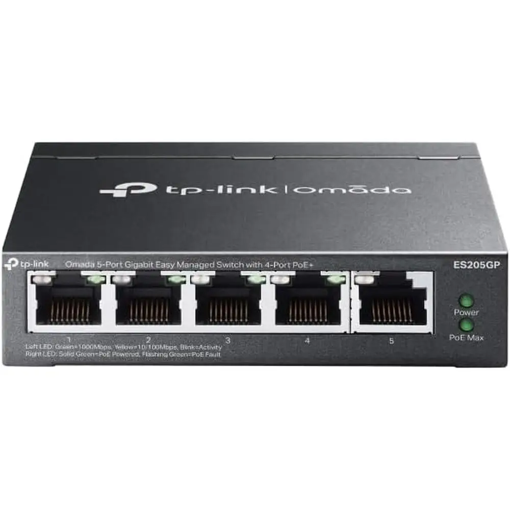 5-Port Gigabit Managed PoE+ Switch, 65W Budget, 250m PoE Distance, VLAN, Auto Loop Protection, Recovery Feature
5-Port Gigabit Managed PoE+ Switch, 65W Budget, 250m PoE Distance, VLAN, Auto Loop Protection, Recovery Feature