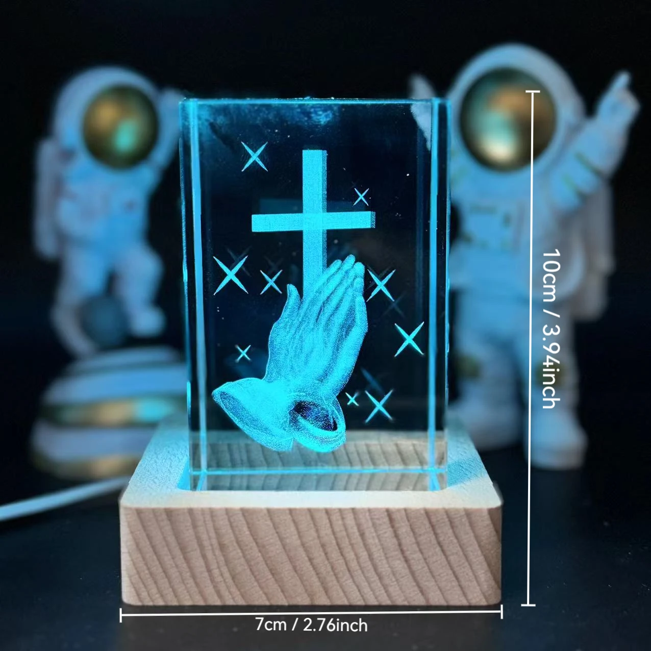 1 шт., 3D лазерная гравировка, хрустальные руки, сложенный крест, квадратный ночник, с цветным световым деревянным держателем лампы, декор для украшения дома
1 шт., 3D лазерная гравировка, хрустальные руки, сложенный крест, квадратный ночник, с цветным световым деревянным держателем лампы, декор для украшения дома
