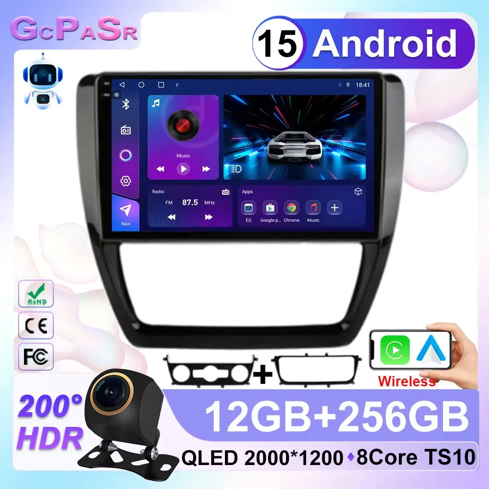 Android 15 Car Radio For Volkswagen VW Sagitar Jetta 6 Bora 2011-2018 Navigation GPS Multimedia Player Stereo WiFi+5G Carplay BT
Android 15 Car Radio For Volkswagen VW Sagitar Jetta 6 Bora 2011-2018 Navigation GPS Multimedia Player Stereo WiFi+5G Carplay BT