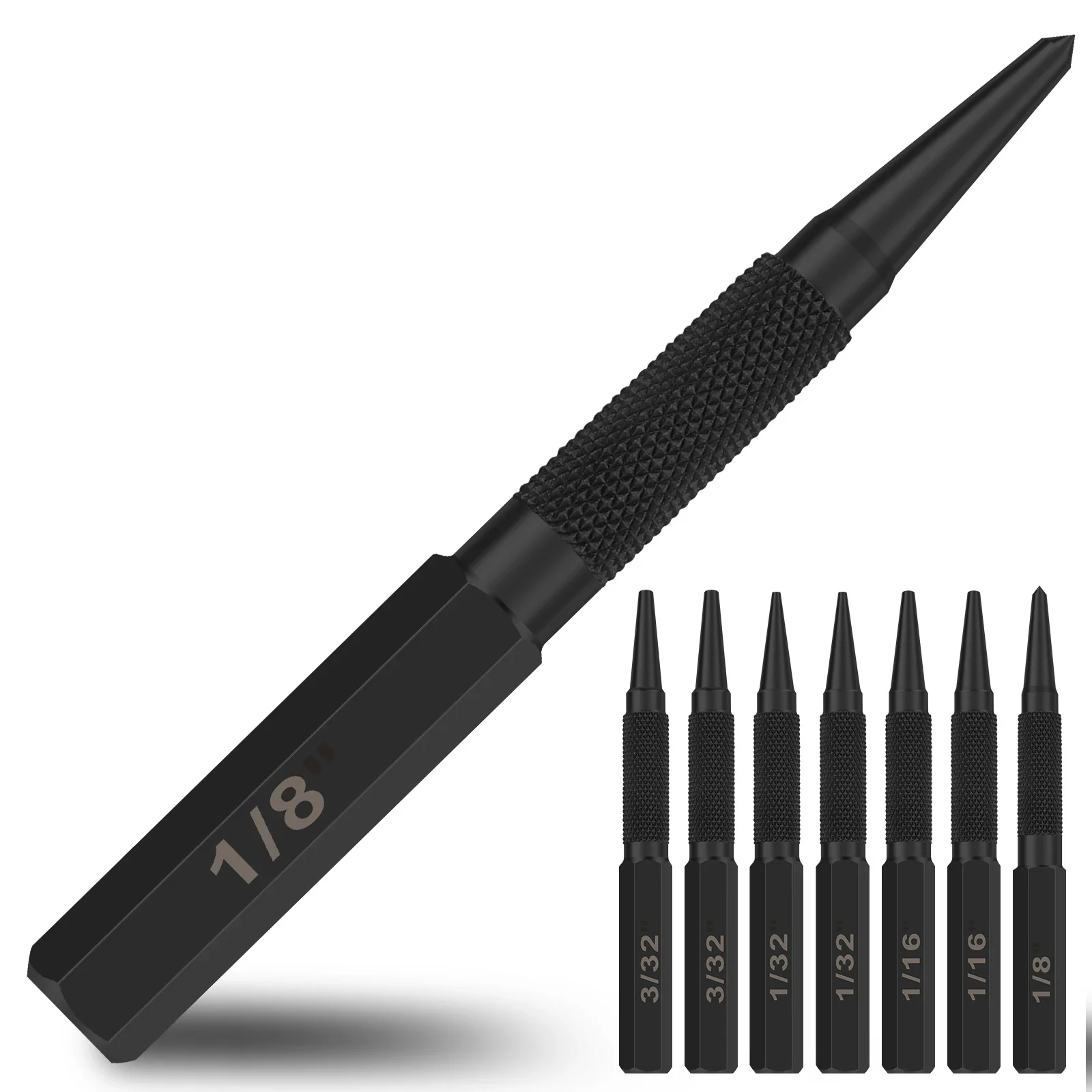 8Pcs Alloy Steel Center Punch Set Non-Slip Center Pin Punch Used Precision Drilled Nail For Drilling Of Alloy Steel Metal Wood
8Pcs Alloy Steel Center Punch Set Non-Slip Center Pin Punch Used Precision Drilled Nail For Drilling Of Alloy Steel Metal Wood