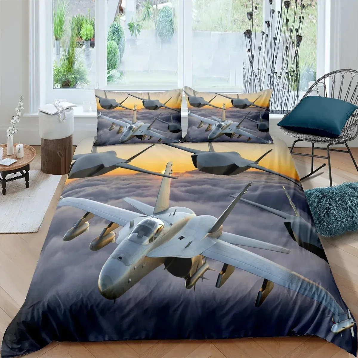 3D Print Airplane Fighter Bedding Set King Queen Size,flying Fighter Jet Duvet Cover for Kids Teens Boys Quilt Cover
3D Print Airplane Fighter Bedding Set King Queen Size,flying Fighter Jet Duvet Cover for Kids Teens Boys Quilt Cover