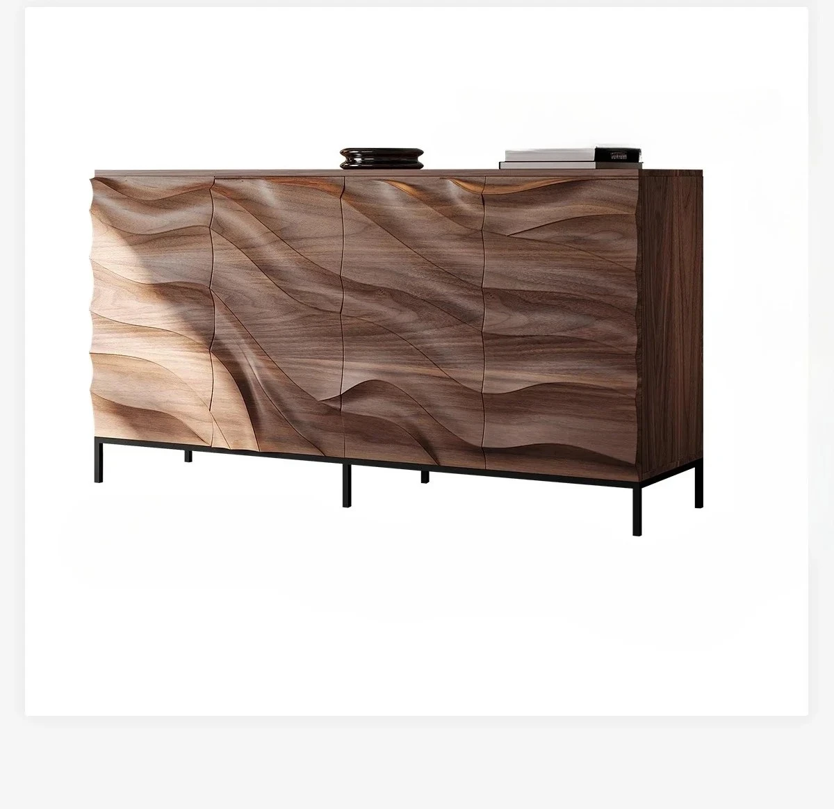 North American black walnut solid wood dining side cabinet modern simple living room antique storage designer model
North American black walnut solid wood dining side cabinet modern simple living room antique storage designer model