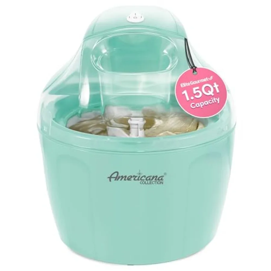 Americana EIM-1400M 1.5 Qt Freezer Bowl Automatic Easy Homemade Electric Ice Cream Maker, Ingredient Chute, On/Off Switch, No S
Americana EIM-1400M 1.5 Qt Freezer Bowl Automatic Easy Homemade Electric Ice Cream Maker, Ingredient Chute, On/Off Switch, No S
