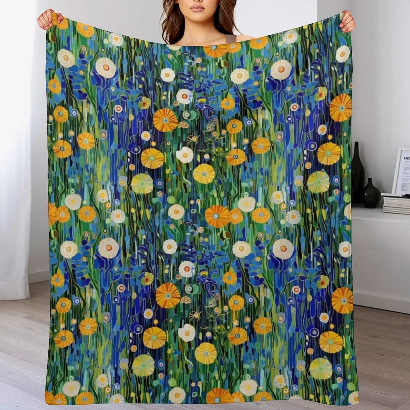 Emerald Reverie: Gustav Klimt-Inspired Flowers Landscape Throw Blanket Plush Hairys Extra Large Throw Soft Big Blankets
Emerald Reverie: Gustav Klimt-Inspired Flowers Landscape Throw Blanket Plush Hairys Extra Large Throw Soft Big Blankets