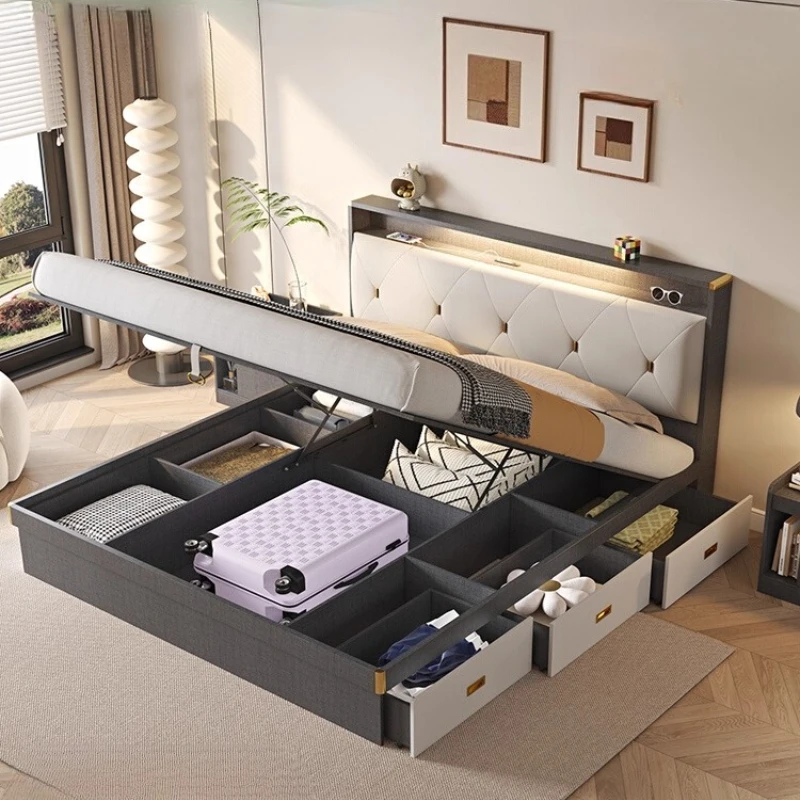 180x200cm Double bed frames Headboard luxury king size Queen 3 drawer multifunctional bed twin box luxury bedroom furniture
180x200cm Double bed frames Headboard luxury king size Queen 3 drawer multifunctional bed twin box luxury bedroom furniture