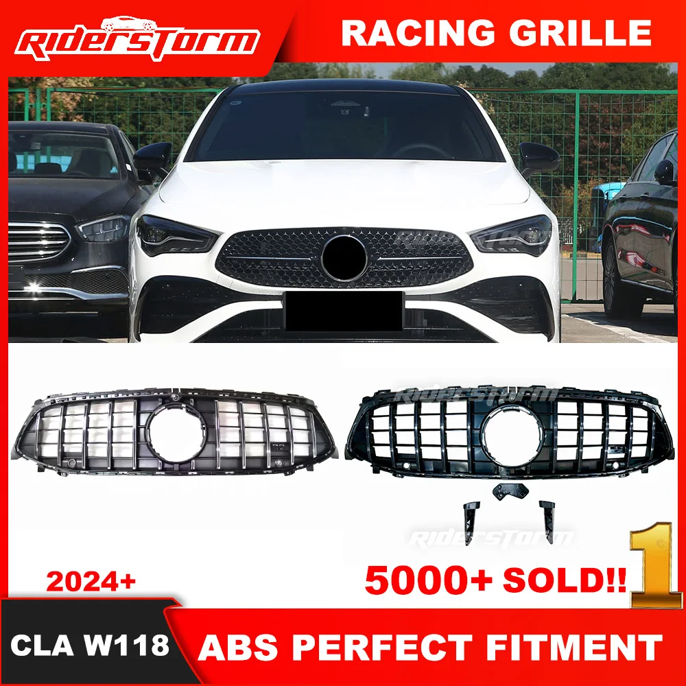 New Arrival Front Bumper Grill For 2024+ mercede New CLA Class W18 GT Grill cla200 Auto Front Car Mesh grile W118 racing grill
New Arrival Front Bumper Grill For 2024+ mercede New CLA Class W18 GT Grill cla200 Auto Front Car Mesh grile W118 racing grill