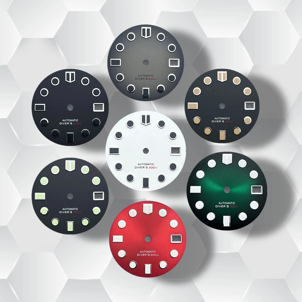 28.5mm S Logo Dial Suitable for NH35/NH36/4R/7S Japan Movement Green Luminous High-Quality Watch Modification Accessories
28.5mm S Logo Dial Suitable for NH35/NH36/4R/7S Japan Movement Green Luminous High-Quality Watch Modification Accessories