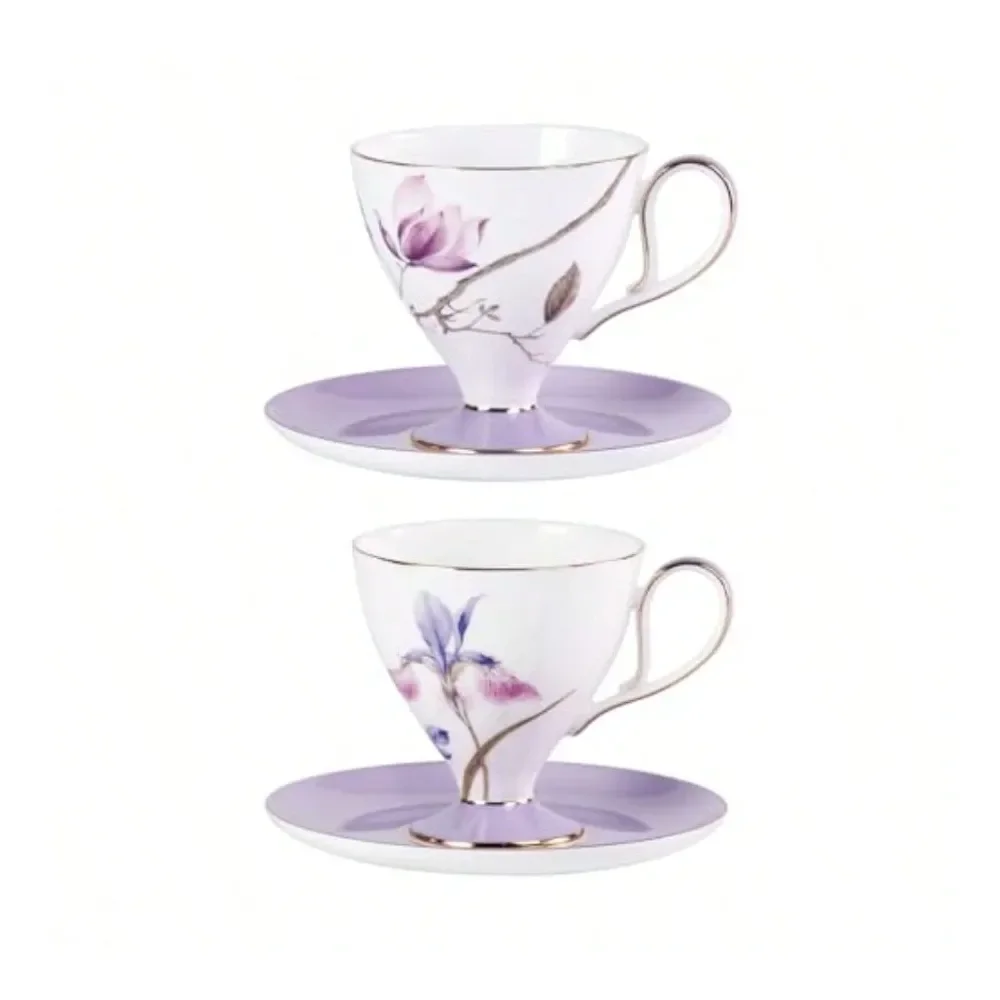 Coffee Cups Saucers Set Of 2 Porcelain Espro Cups With Saucers 8.12 Oz Handcrafted Elegant Bone China Tea Cups Purple Hibiscus
Coffee Cups Saucers Set Of 2 Porcelain Espro Cups With Saucers 8.12 Oz Handcrafted Elegant Bone China Tea Cups Purple Hibiscus
