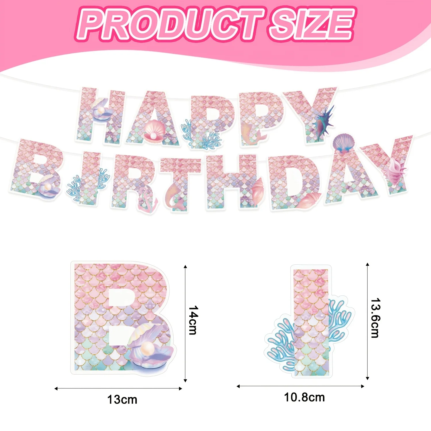 13pcs Disney Mermaid Princess flags, cartoon Happy Birthday party banner, party scene wall decoration, party supplies
13pcs Disney Mermaid Princess flags, cartoon Happy Birthday party banner, party scene wall decoration, party supplies