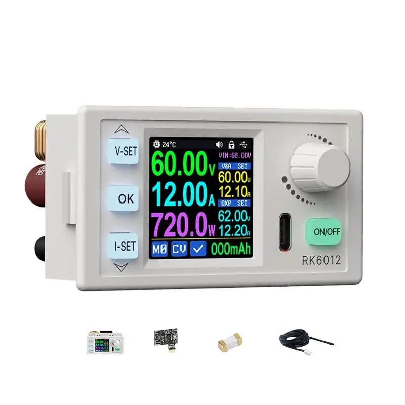 A03F-RK6012BT 60V 12A Adjustable Output Step-Down DC-DC Voltage Transformer Model Converter Power Supply Module Tester
A03F-RK6012BT 60V 12A Adjustable Output Step-Down DC-DC Voltage Transformer Model Converter Power Supply Module Tester