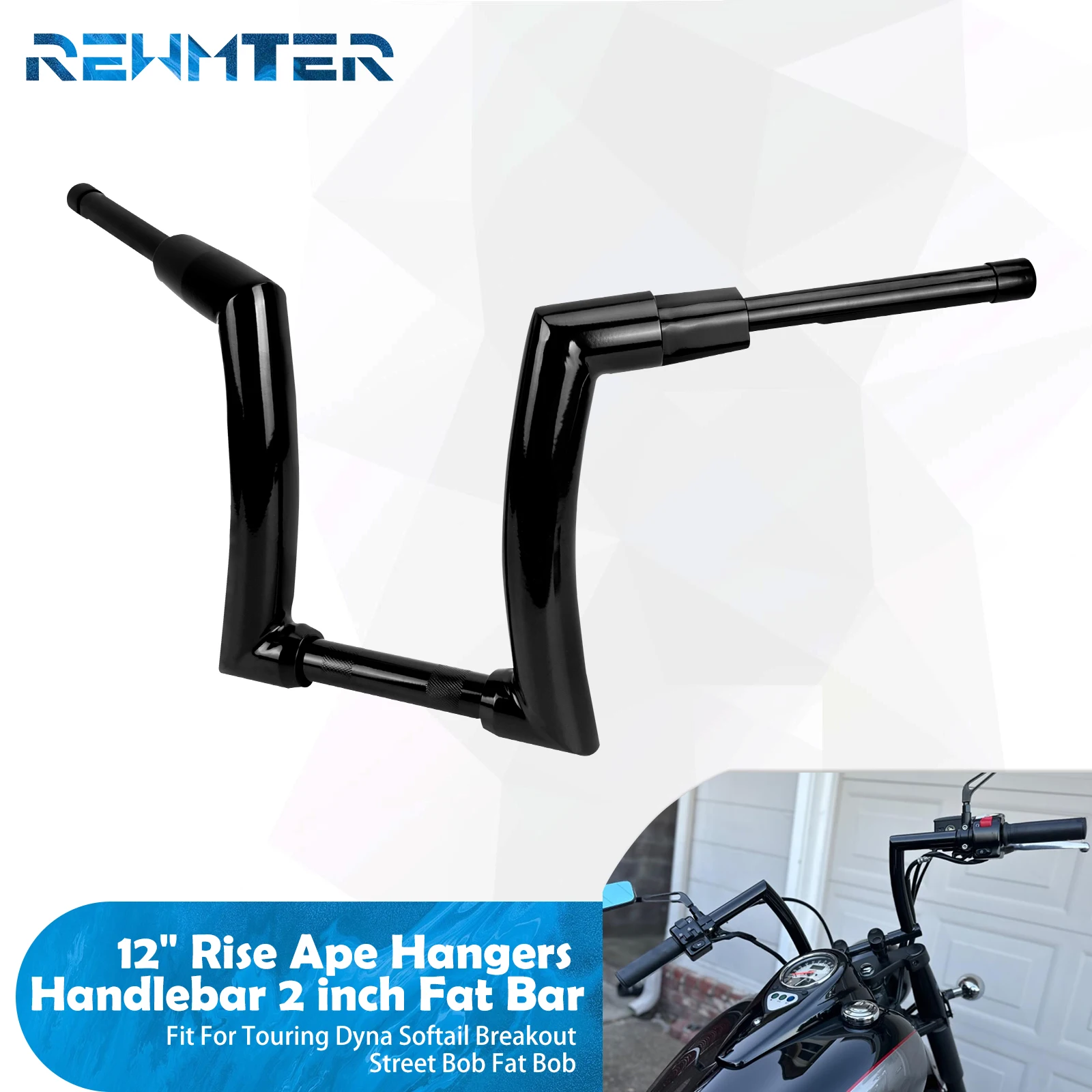 Motorcycle Handlebar 12" 14" 16" Rise Handle Bar For Harley Touring FLHT FLHR Dyna Softail Breakout Fat Boy Drag Fat Bars Black
Motorcycle Handlebar 12" 14" 16" Rise Handle Bar For Harley Touring FLHT FLHR Dyna Softail Breakout Fat Boy Drag Fat Bars Black