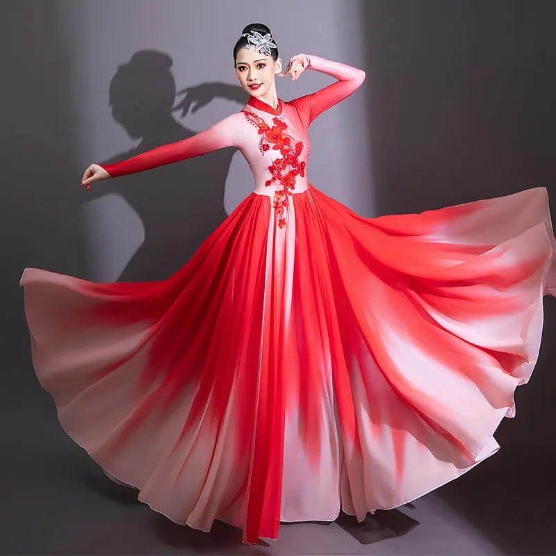 Opening Dance Dress Women's Atmospheric Chinese Style Wanjiang Red Classical Dance Dress
Opening Dance Dress Women's Atmospheric Chinese Style Wanjiang Red Classical Dance Dress
