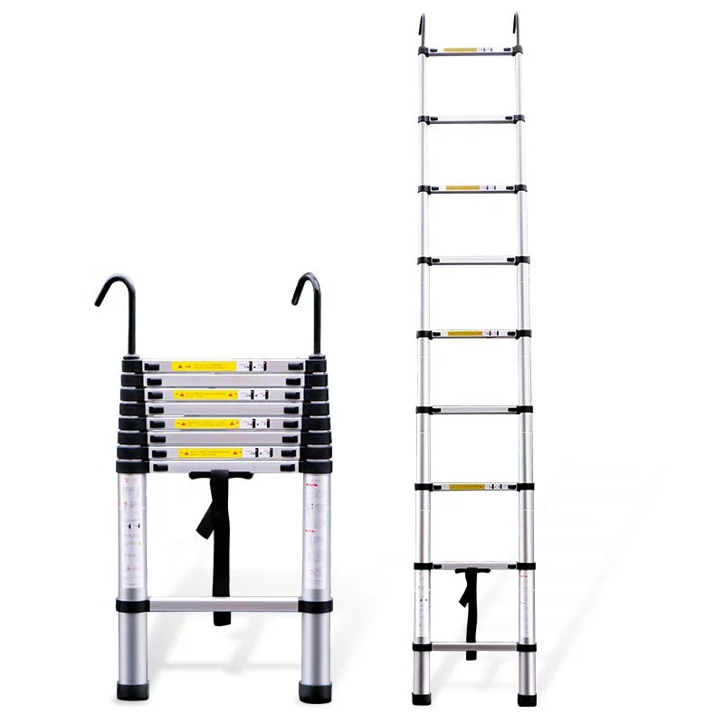 Lightweight Portable Aluminum Telescopic Folding Ladder For Loft Climbing Use
Lightweight Portable Aluminum Telescopic Folding Ladder For Loft Climbing Use