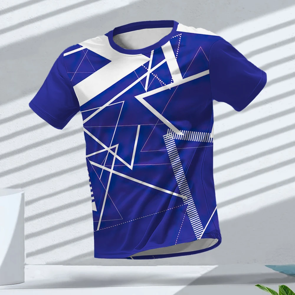 Trend Men's T-shirt Outdoor Sports Running T-shirts Stripe Pattern Printed T Shirts Quick Drying Short Sleeve Unisex Tops Summer
Trend Men's T-shirt Outdoor Sports Running T-shirts Stripe Pattern Printed T Shirts Quick Drying Short Sleeve Unisex Tops Summer