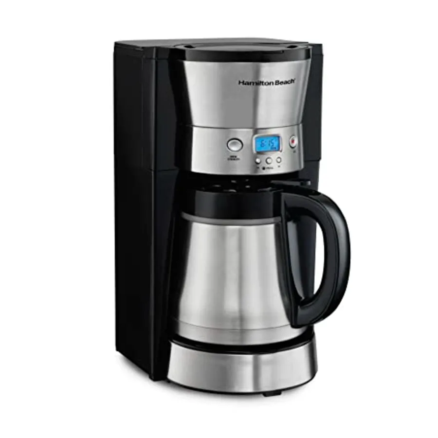 Programmable Coffee Maker with 10 Cup Thermal Carafe 3 Brewing Options Auto Shutoff and Pause and Pour Stainless Steel 46899R
Programmable Coffee Maker with 10 Cup Thermal Carafe 3 Brewing Options Auto Shutoff and Pause and Pour Stainless Steel 46899R