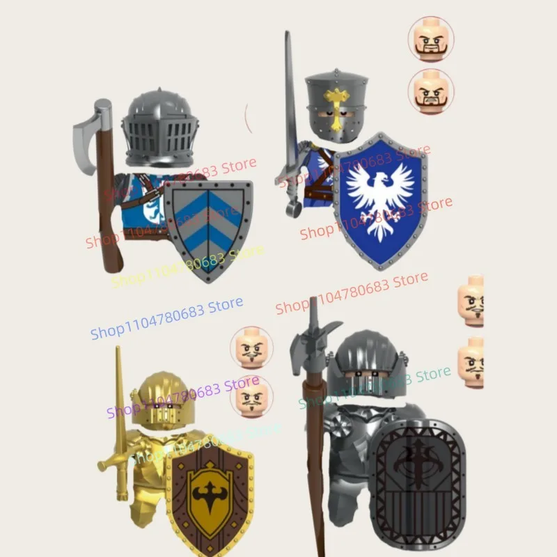 MOC Building Blocks, Assembled Mini Medieval Knight Model with Shield Accessories, Trendy Toy & Festival Gift
MOC Building Blocks, Assembled Mini Medieval Knight Model with Shield Accessories, Trendy Toy & Festival Gift