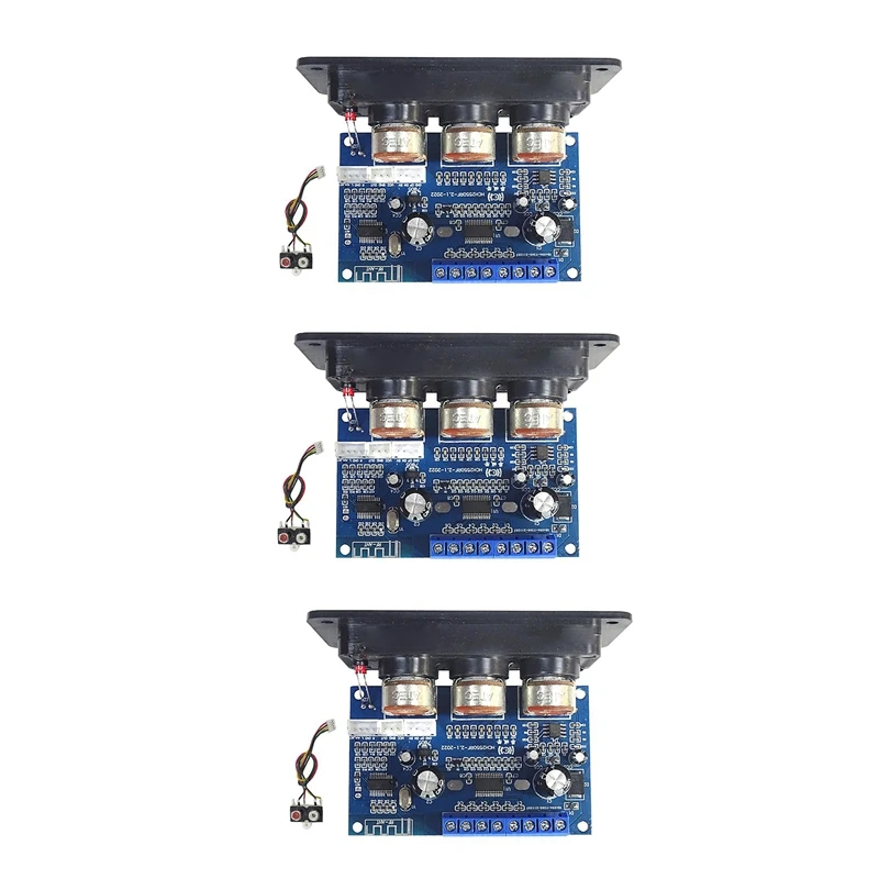 B04B-3X 2.1 Channel Digital Power Amplifier Board+AUX Audio Cable 2X25w+50W BT5.0 Subwoofer Class D Amplifier Board DC12-20V
B04B-3X 2.1 Channel Digital Power Amplifier Board+AUX Audio Cable 2X25w+50W BT5.0 Subwoofer Class D Amplifier Board DC12-20V
