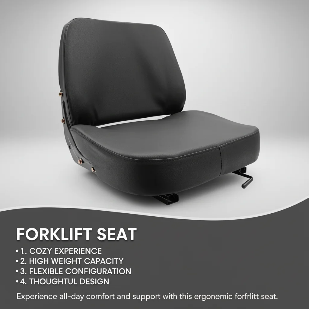 Waterproof PVC 220LBS Universal Forklift Seat Durable Mechanic Vehicle Cushion with Backrest Pocket for Excavator Mower Machinery
Waterproof PVC 220LBS Universal Forklift Seat Durable Mechanic Vehicle Cushion with Backrest Pocket for Excavator Mower Machinery