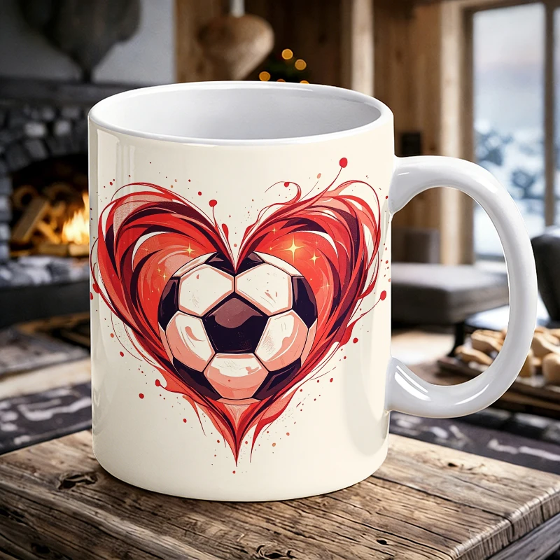 Soccer Ball in Heart Print Pattern Mug with a bottle opener function of 2026 Major Football Event
Soccer Ball in Heart Print Pattern Mug with a bottle opener function of 2026 Major Football Event