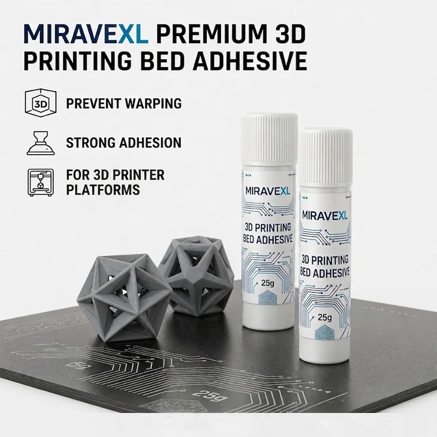 3D Printer Glue Stick PVP Non-Toxic Solid Adhesive for Hot Bed Print Filament PLA ABS PETG TPU Easy Clean Strong Special Glue
3D Printer Glue Stick PVP Non-Toxic Solid Adhesive for Hot Bed Print Filament PLA ABS PETG TPU Easy Clean Strong Special Glue