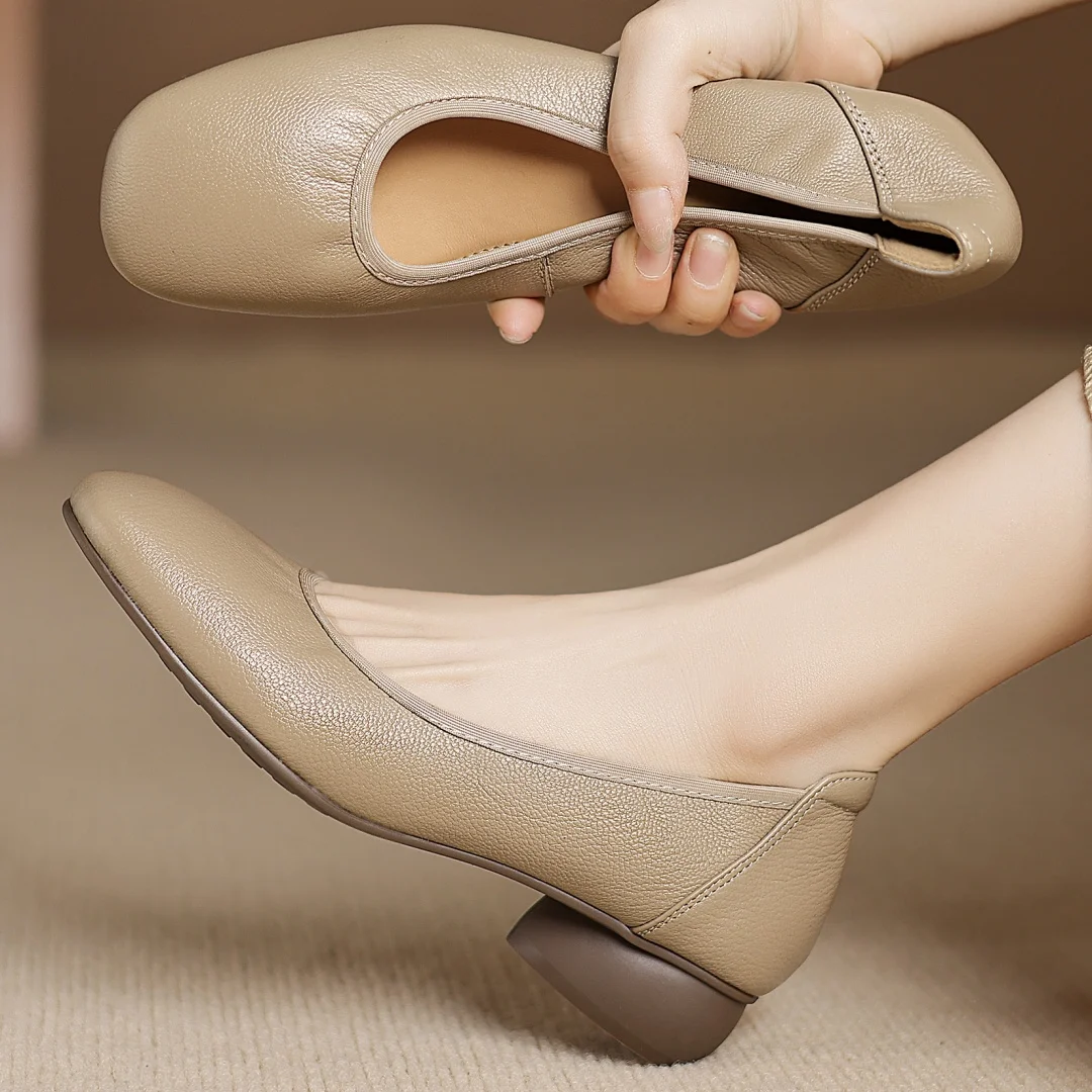 Danxuefei женские балетки без шнуровки из овчины с квадратным носком, высококачественные мягкие удобные повседневные женские балетки, женские туфли 
Danxuefei женские балетки без шнуровки из овчины с квадратным носком, высококачественные мягкие удобные повседневные женские балетки, женские туфли