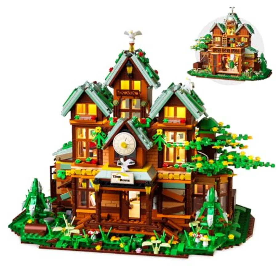 Time House Building Set with LED Lights 2198 PCS Cottagecore Cabin Building Blocks for Adults Teens, Cozy Woodland House Kit, C
Time House Building Set with LED Lights 2198 PCS Cottagecore Cabin Building Blocks for Adults Teens, Cozy Woodland House Kit, C