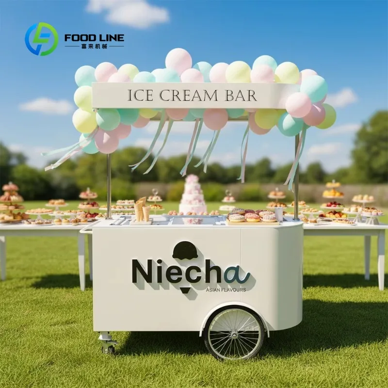 Custom Wooden Vintage Ice Cream Push Cart with Spacious Storage Portable Ice Cream Serving Cart for Event Catering Wedding Party
Custom Wooden Vintage Ice Cream Push Cart with Spacious Storage Portable Ice Cream Serving Cart for Event Catering Wedding Party