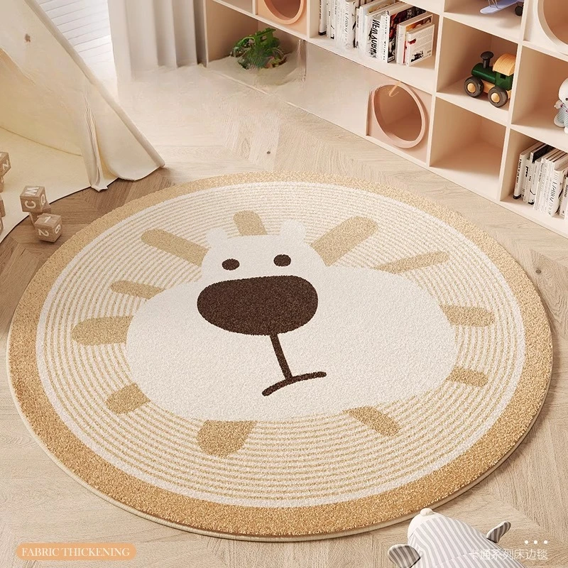 Cartoon Pattern Bedroom Decor Plush Carpet Thicken Washable Rug Cute Round Carpets for Living Room Fluffy Soft Lounge Floor Mat
Cartoon Pattern Bedroom Decor Plush Carpet Thicken Washable Rug Cute Round Carpets for Living Room Fluffy Soft Lounge Floor Mat