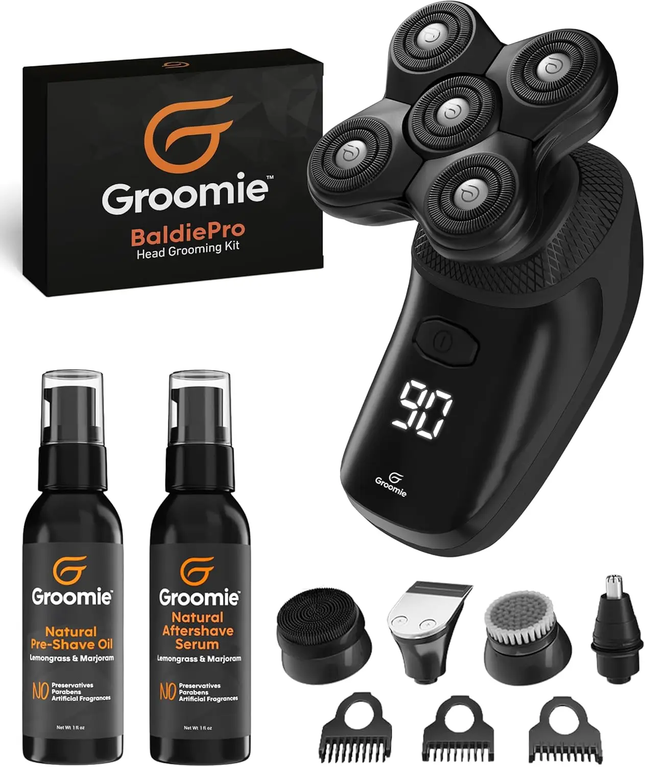 Электрическая бритва для мужчин с лысыми головами - 5D роторная бритва с маслом для предварительной подготовки к бритью и сывороткой после бритья, в комплекте множество аксессуаров
Электрическая бритва для мужчин с лысыми головами - 5D роторная бритва с маслом для предварительной подготовки к бритью и сывороткой после бритья, в комплекте множество аксессуаров